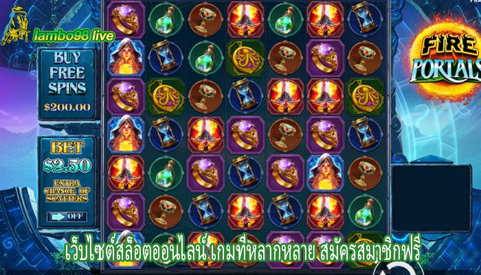 เว็บไซต์สล็อตออนไลน์ เกมที่หลากหลาย สมัครสมาชิกฟรี